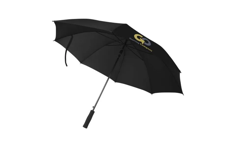 Promotional Ibi 27 Umbrella Solid Black Branded With Your Logo