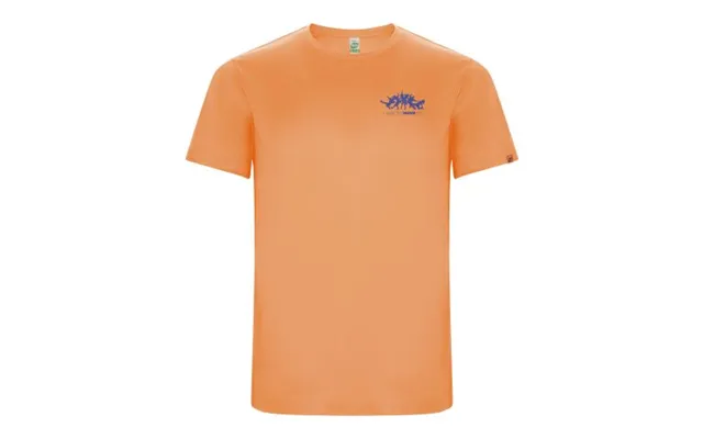 Promotional Imola Short Sleeve Kids Sports T-shirt Fluor Orange Branded With Your Logo