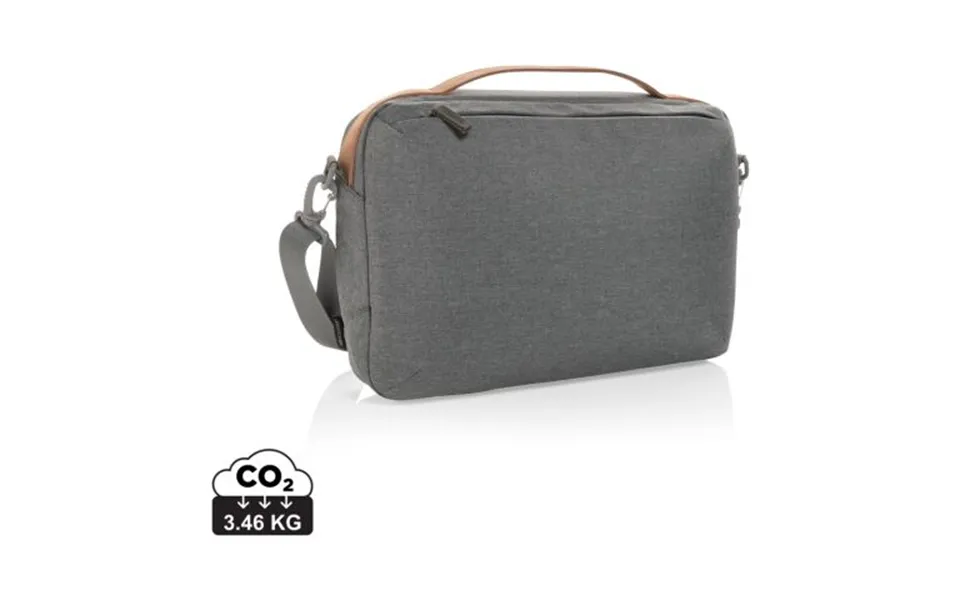 Promotional Impact Aware 300d Two Tone Deluxe 15.6 Laptop Bag Grey Branded With Your Logo
