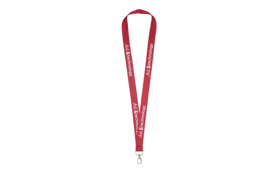 Promotional Impey Lanyard With Convenient Hook Red Branded With Your Logo