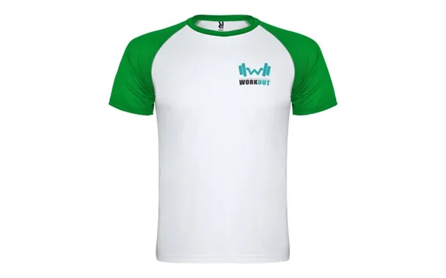 Promotional Indianapolis Short Sleeve Kids Sports T-shirt White-fern Green Branded With Your Logo