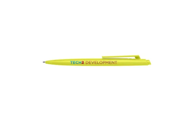 Promotional Ipe Rcs Recycled Ballpoint Pen Black Ink Lime Green Branded With Your Logo