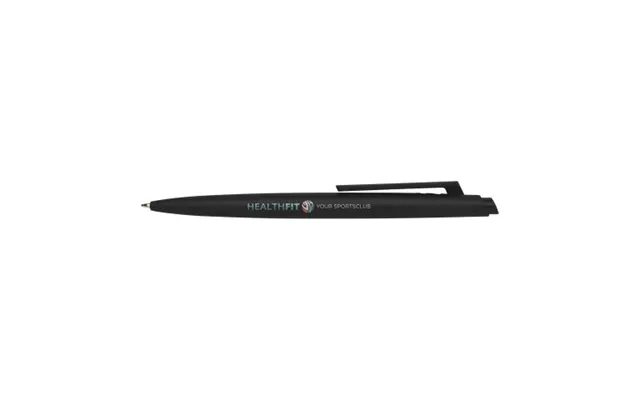 Promotional Ipe Rcs Recycled Ballpoint Pen Blue Ink Solid Black Branded With Your Logo