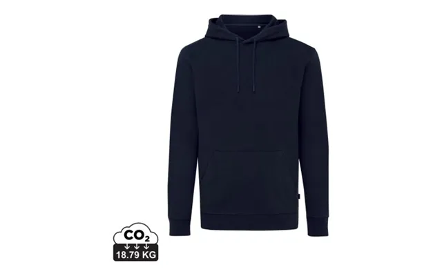 Promotional Iqoniq Jasper Recycled Cotton Hoodie Navy 4xl Custom Branded Merch With Logo For Bulk Corporate Gifts product image