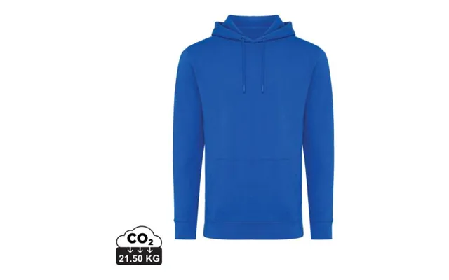 Promotional Iqoniq Jasper Recycled Cotton Hoodie Royal Blue Xxs Custom Branded Merch With Logo For Bulk Corporate Gifts product image