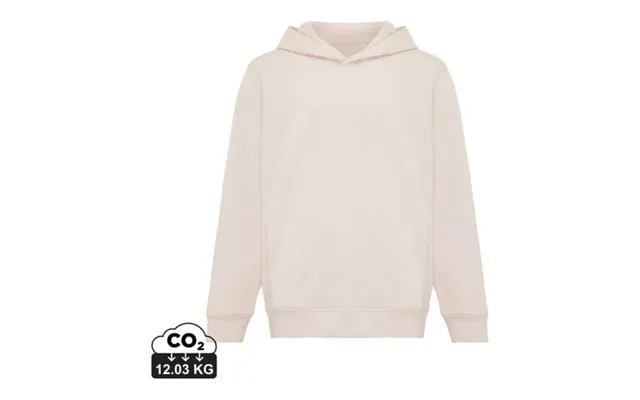 Promotional Iqoniq Yengo Kids Recycled Cotton Hoodie With Sidepockets Cloud Pink 5-6