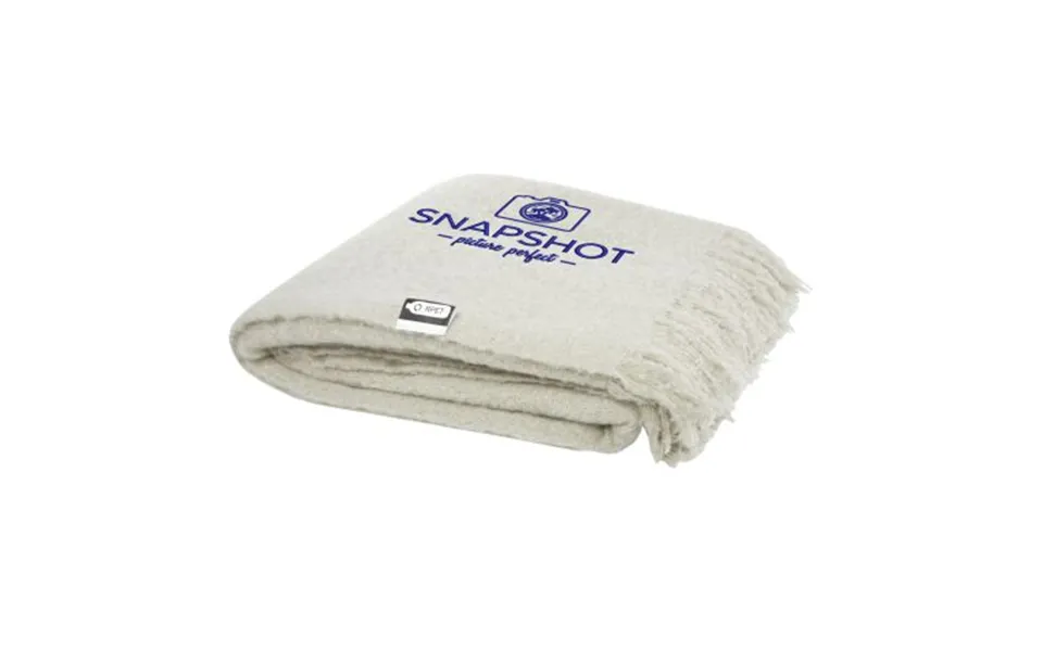 Promotional Ivy Rpet Mohair Blanket Light Grey Branded With Your Logo