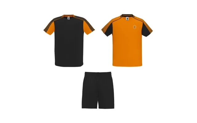 Promotional Juve Kids Sports Set Orange-solid Black Branded With Your Logo