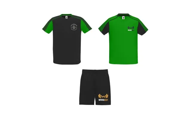 Promotional Juve Unisex Sports Set Fern Green-solid Black Branded With Your Logo
