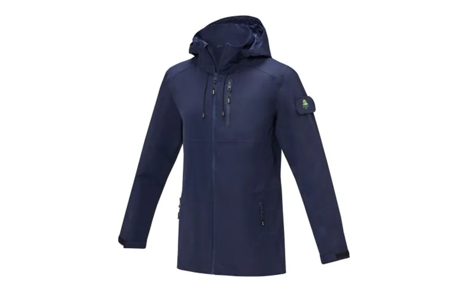 Promotional Kai Unisex Lightweight Grs Recycled Circular Jacket Navy Branded With Your Logo