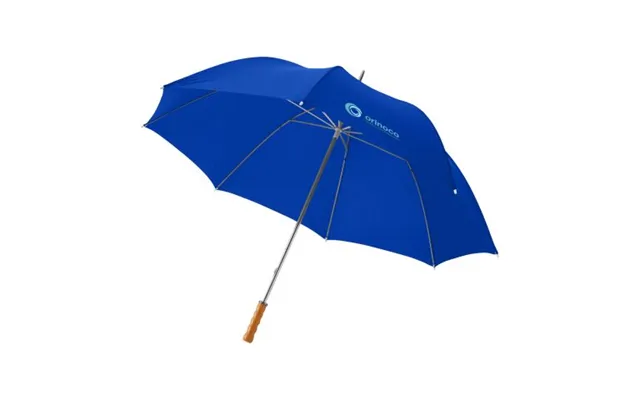 Promotional Karl 30 Golf Umbrella With Wooden Handle Royal Blue Branded With Your Logo
