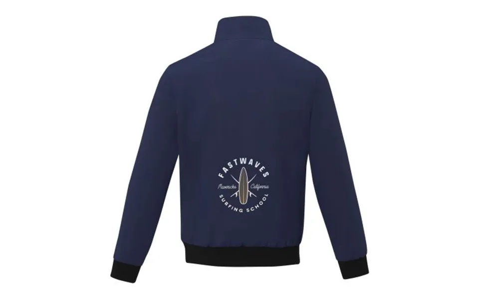 Promotional Keefe Unisex Lightweight Bomber Jacket Navy Branded With Your Logo