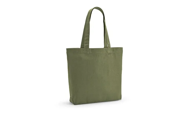 Promotional Kilimanjaro Shopping Bag In Rcotton 180gsm. 65cm Handles And Gusset Army Green Branded With Your Logo