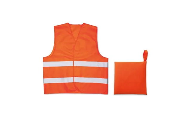 Promotional Knitted Material Waistcoat Orange Branded With Your Logo