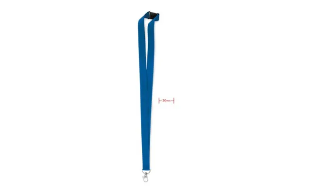 Promotional Lanyard Hook And Buckle 20 Mm Royal Blue Custom Branded Merch With Logo For Bulk Corporate Gifts