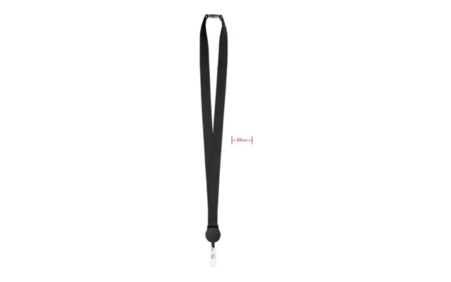 Promotional Lanyard Retractable Clip Black Custom Branded Merch With Logo For Bulk Corporate Gifts