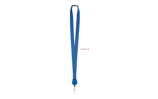 Promotional Lanyard Retractable Clip Royal Blue Branded With Your Logo