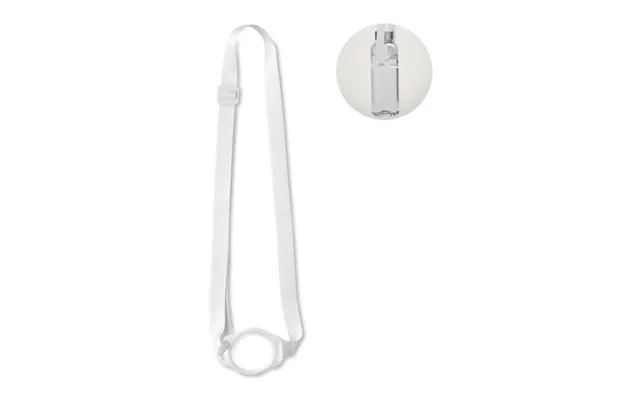 Promotional Lanyard With Cup Holder 6cm White Branded With Your Logo