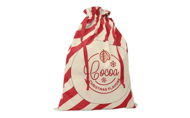Promotional Large Santa Cotton Bag Red Custom Branded Merch With Logo For Bulk Corporate Gifts