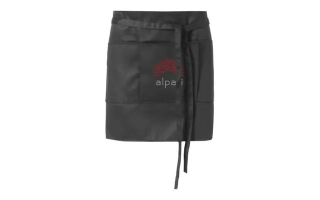 Promotional Lega 240 G M Short Apron Solid Black Branded With Your Logo product image