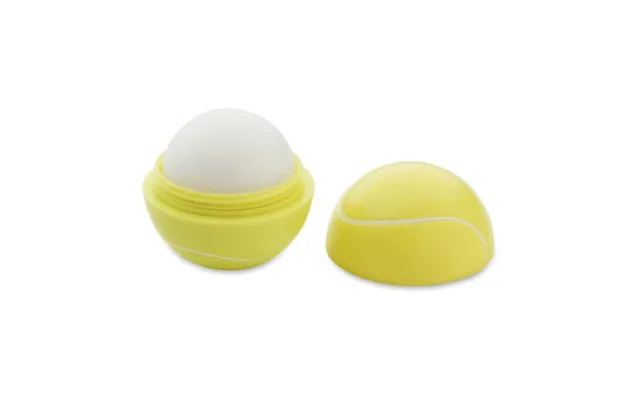 Promotional Lip Balm In Tennis Ball Shape Yellow Branded With Your Logo