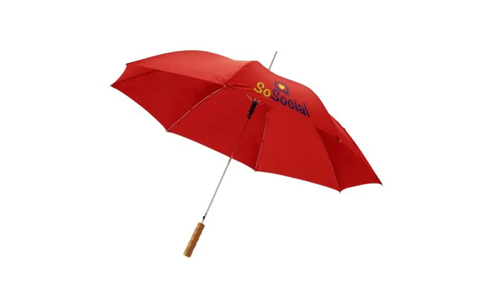 Promotional Lisa 23 Auto Open Umbrella Red Branded With Your Logo