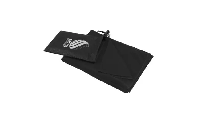 Promotional Lucas Rpet Sport Towel 50x100 Cm Solid Black Branded With Your Logo product image