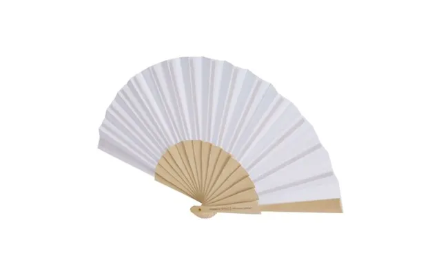 Promotional Manuela Hand Fan White Branded With Your Logo