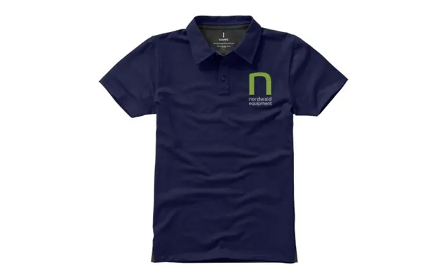 Promotional Markham Short Sleeve Men's Stretch Polo Deep Blue S Custom Branded Merch With Logo For Bulk Corporate Gifts