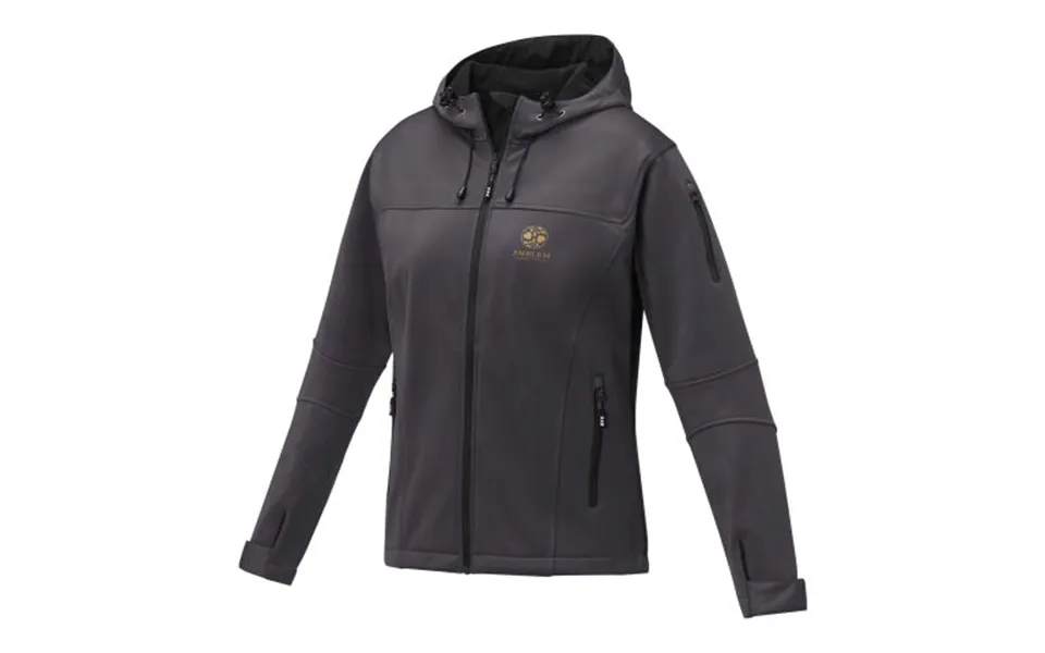 Promotional Match Women's Softshell Jacket Storm Grey Branded With Your Logo