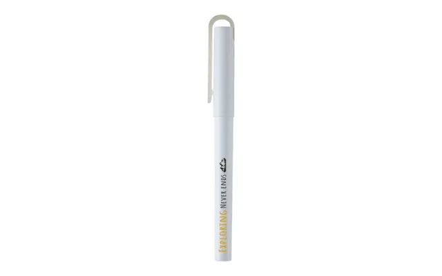 Promotional Mauna Recycled Pet Gel Ballpoint Pen White Branded With Your Logo