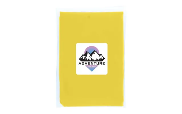 Promotional Mayan Recycled Plastic Disposable Rain Poncho With Storage Pouch Yellow Branded With Your Logo