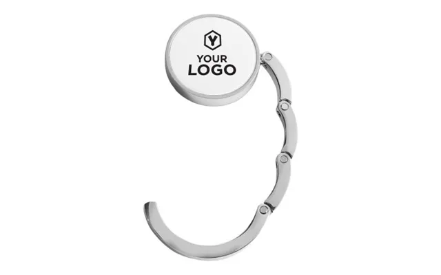 Promotional Metal Bag Hook Eloise White Custom Branded Merch With Logo For Bulk Corporate Gifts