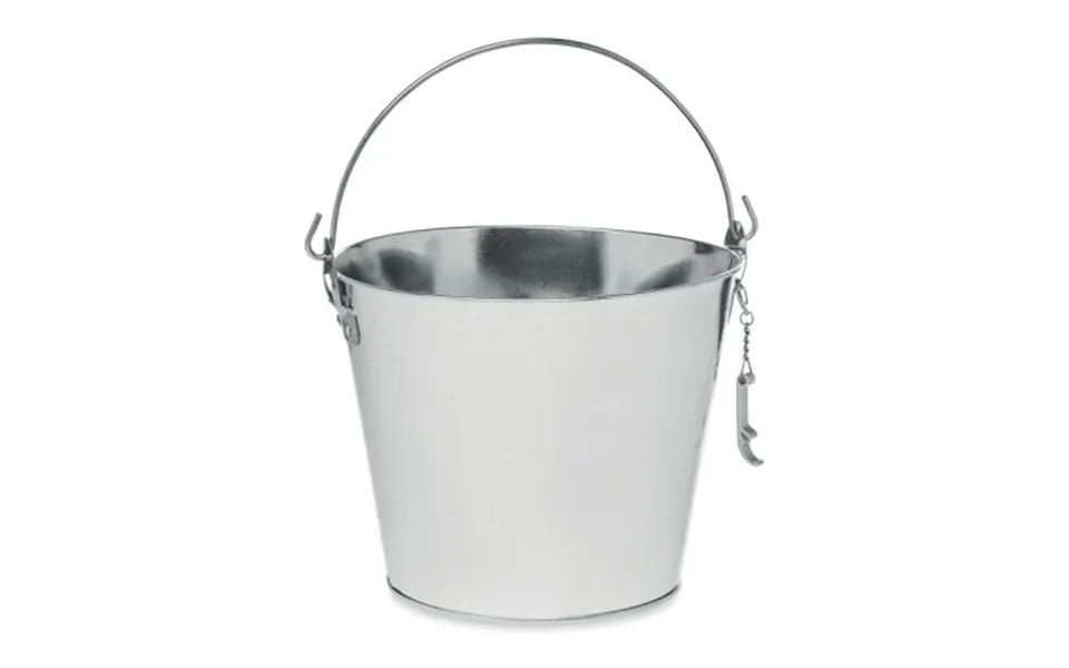 Promotional Metal Beer Bucket 4l Matt Silver Branded With Your Logo
