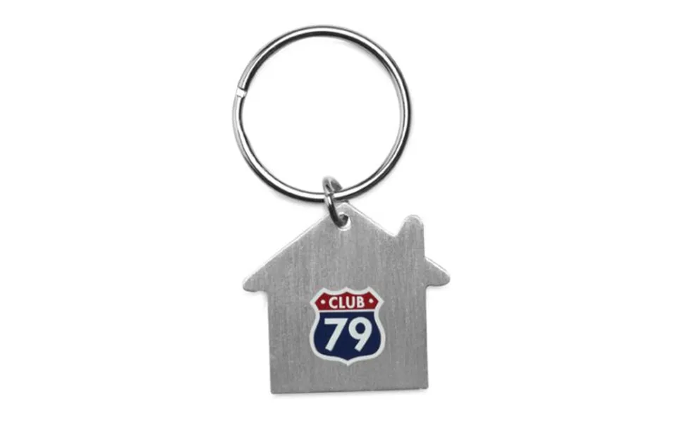Promotional Metal Key Holder House Matt Silver Branded With Your Logo