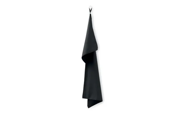 Promotional Microfibre Towel Black Custom Branded Merch With Logo For Bulk Corporate Gifts product image