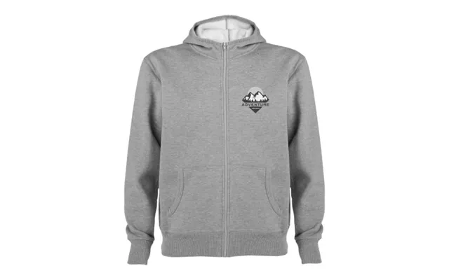 Promotional Montblanc Unisex Full Zip Hoodie Marl Grey Branded With Your Logo