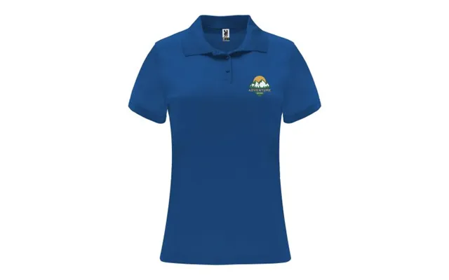 Promotional Monzha Short Sleeve Women's Sports Polo Royal Blue 2xl Custom Branded Merch With Logo For Bulk Corporate Gif product image