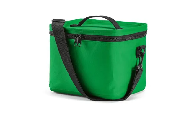Promotional Munich L Cooler 10l Rpet In Rabs. Thermo Injected Zippers Green Branded With Your Logo