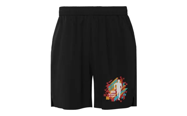Promotional Murray Unisex Sports Shorts Solid Black Branded With Your Logo