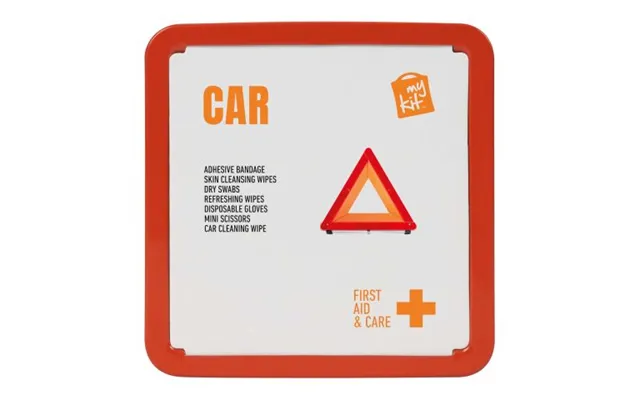Promotional Mykit First Aid Car Tin Kit Red Branded With Your Logo