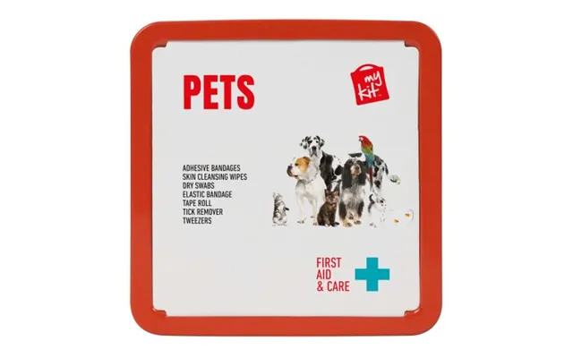 Promotional Mykit First Aid Pet Tin Kit Red Custom Branded Merch With Logo For Bulk Corporate Gifts