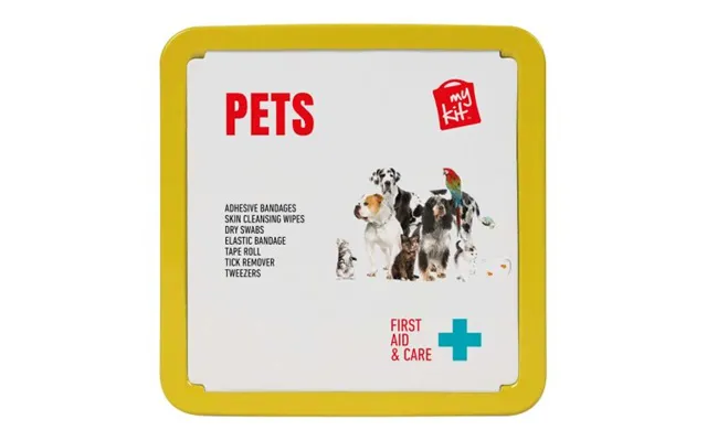 Promotional Mykit First Aid Pet Tin Kit Yellow Branded With Your Logo