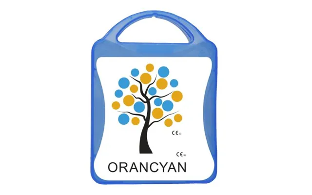 Promotional Mykit M Junior Road Safety Kit Transparent Blue Branded With Your Logo