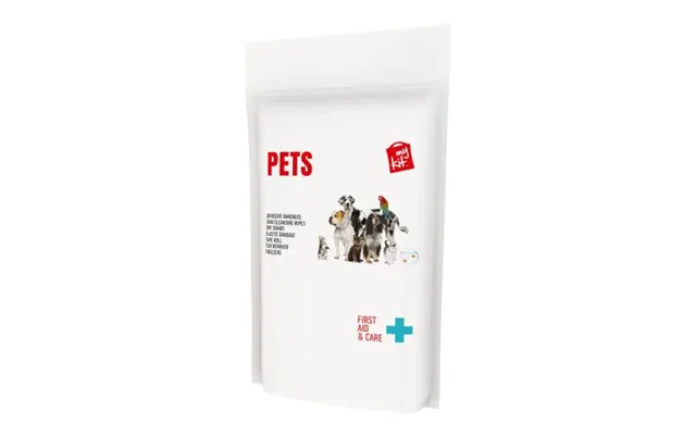 Promotional Mykit Pet First Aid Kit With Paper Pouch White Branded With Your Logo