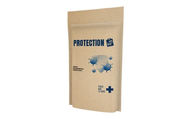 Promotional Mykit Protection Kit With Paper Pouch Kraft Brown Branded With Your Logo