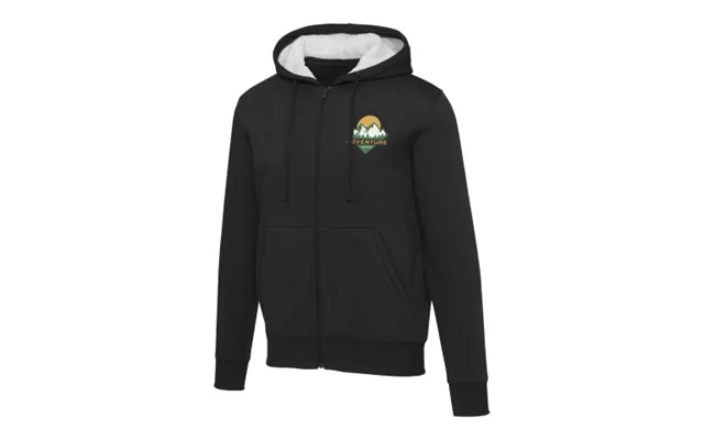 Promotional Natron Sherpa Full-zip Hoodie Solid Black Xl Custom Branded Merch With Logo For Bulk Corporate Gifts product image