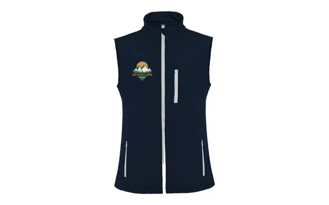 Promotional Nevada Unisex Softshell Bodywarmer Navy Blue Branded With Your Logo