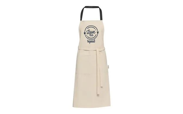 Promotional Nia 200 G M Recycled Cotton Apron Solid Black Branded With Your Logo product image