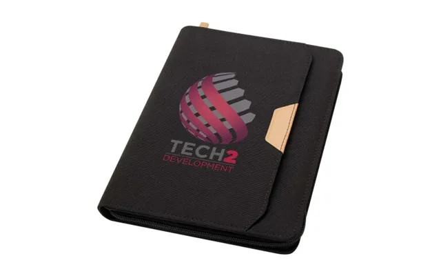 Promotional Nomumi A5 Portfolio Solid Black Branded With Your Logo